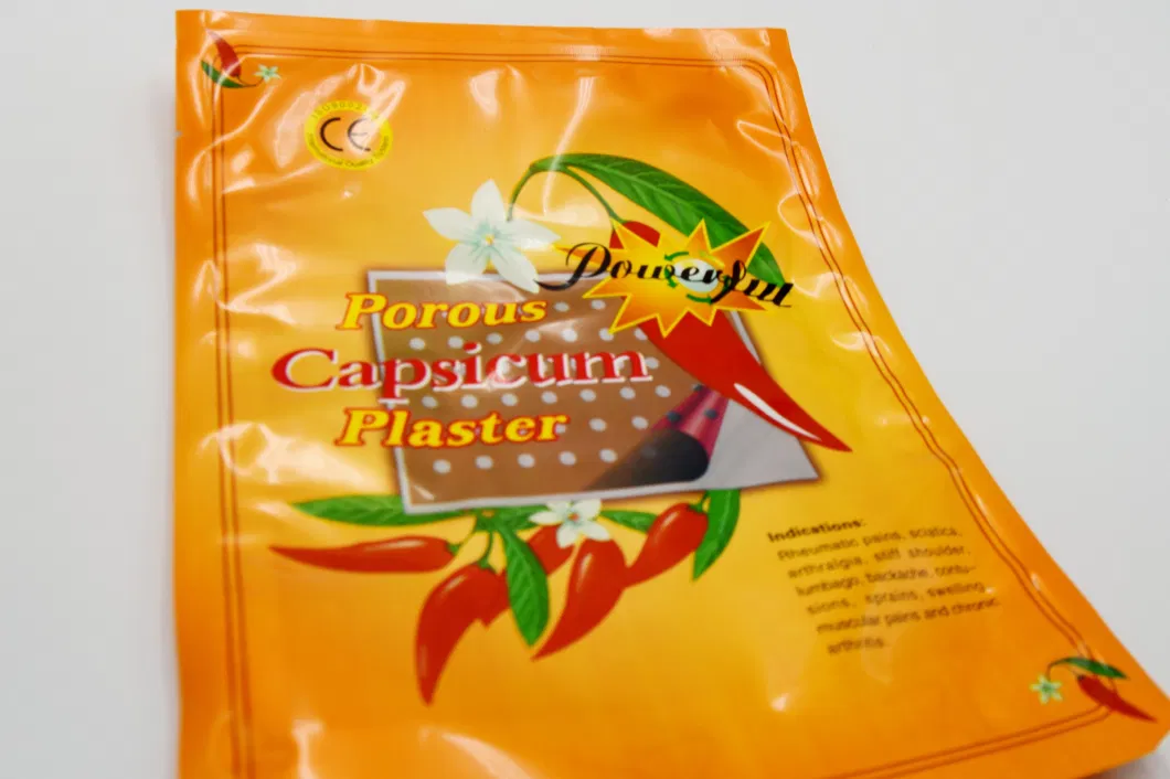 Best Quality 100% Cotton Capsicum Pain Relief Heat Patch Plaster