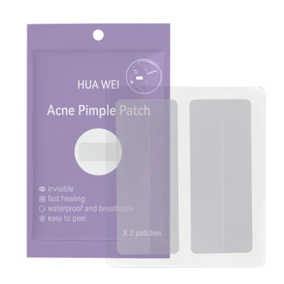 Cara Barbilla Mejilla Frente Gran Zit, Parche hidrocoloide para el acné para el tratamiento de las manchas del acné corporal con aceite de árbol de té y ácido salicílico 2PC/Sjheet