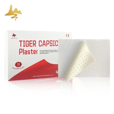 Yeso de capsaicina de tigre blanco para aliviar el dolor, adhesivo médico desechable para viaje, ostealgia